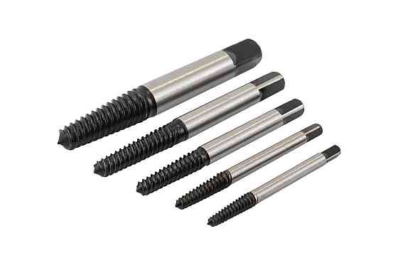 Экстракторы для выкручивания поврежденных винтов MASTERTOOL М3-М18 набор 5 шт 14-1405 Харків