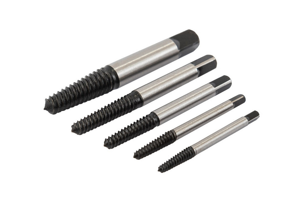 Экстракторы для выкручивания поврежденных винтов MASTERTOOL М3-М18 набор 5 шт 14-1405 Харків - зображення 1