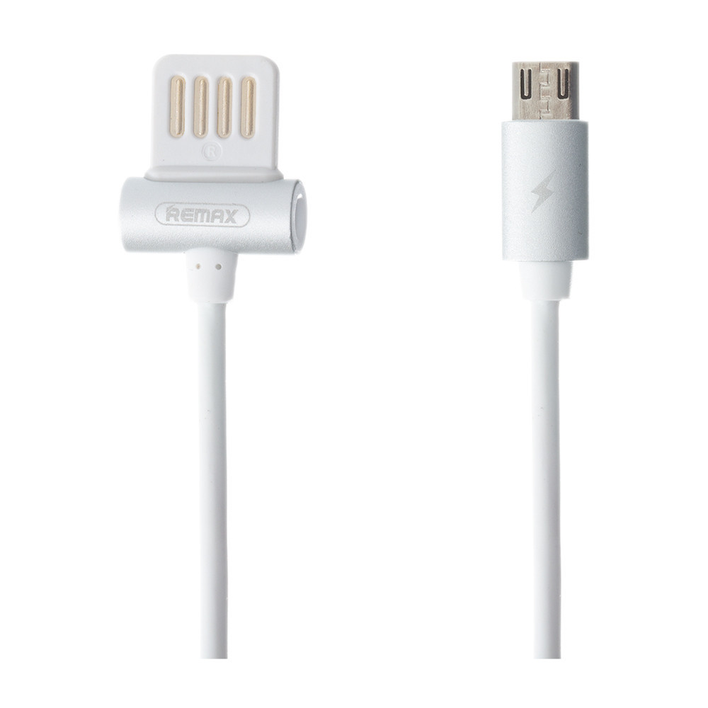 Кабель micro USB 1 м Waist Drum белый Remax RC-082m Киев - изображение 1