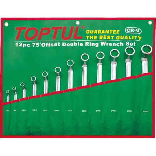 Набор ключей накидных 6-32 мм TOPTUL (угол 75°) 12ед. GAAA1204 Харків