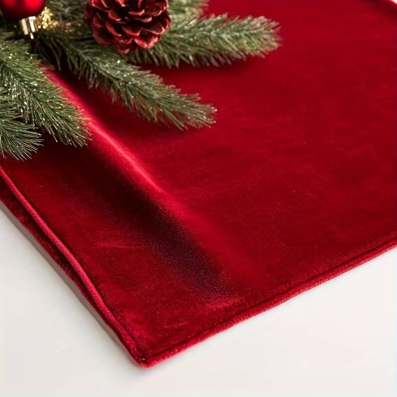 Салфетки бархатные Leeseph 45х45см красные 6 штук Одеса - зображення 5