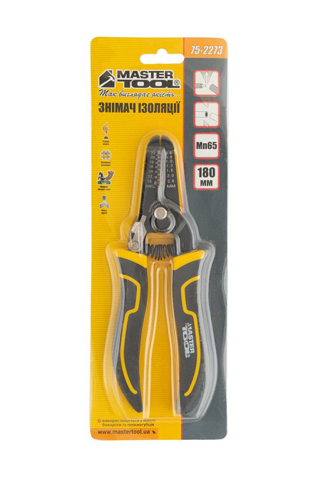 Съемник изоляции мультифункциональный MASTERTOOL 0.3-6.0 мм² Mn65 75-2273 Харьков - изображение 3