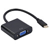 Адаптер Cablexpert USB Type-C - VGA (M/F) 0.15 м Чорний (A-CM-VGAF-01) (Код товару:34620) Харків