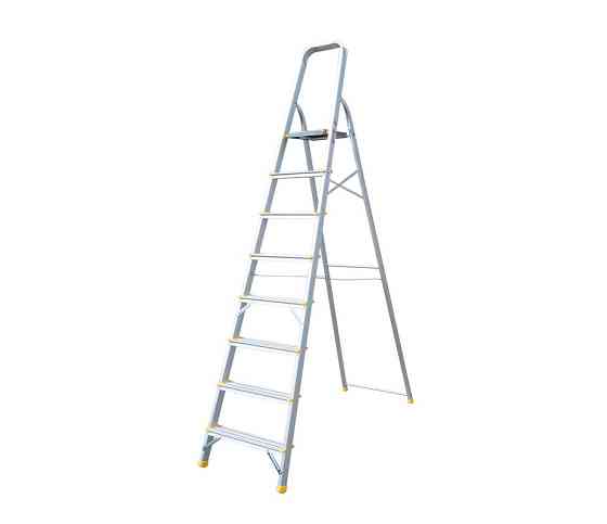 Лестница алюминиевая MASTERTOOL 8 ступеней h=1720 мм max 150 кг 79-1108 Харків