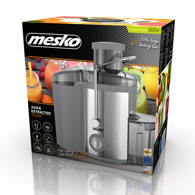 Соковыжималка Mesko MS-4126-grey 600 Вт Київ - зображення 2