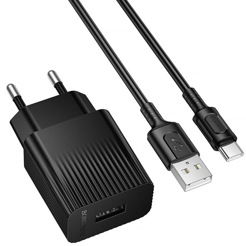 СЗУ Borofone BAS71A Source 10.5W (1USB-A) + кабель USB to Type-C Херсон - изображение 2