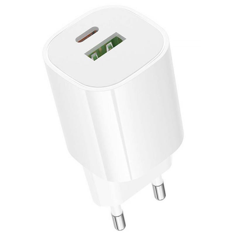 СЗУ Borofone BA104A Pudding PD20W+QC3.0 (1USB-A/1C) Херсон - изображение 4