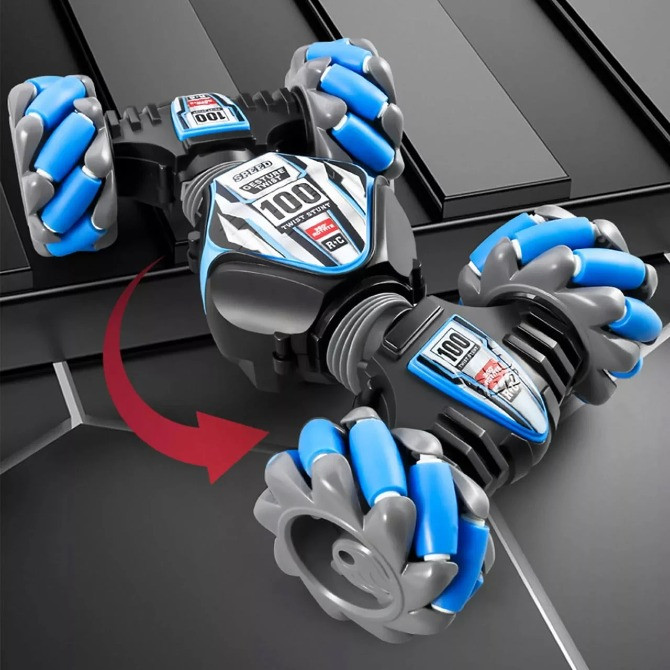 Радиоуправляемая аккумуляторная машинка-перевертыш с пультом управления и световыми эффектами Одесса - изображение 9