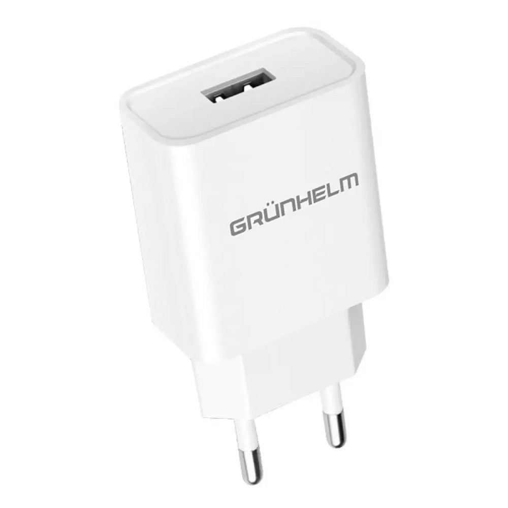 Блок питания Grunhelm GWC-01 2.1 А белый Київ - зображення 1