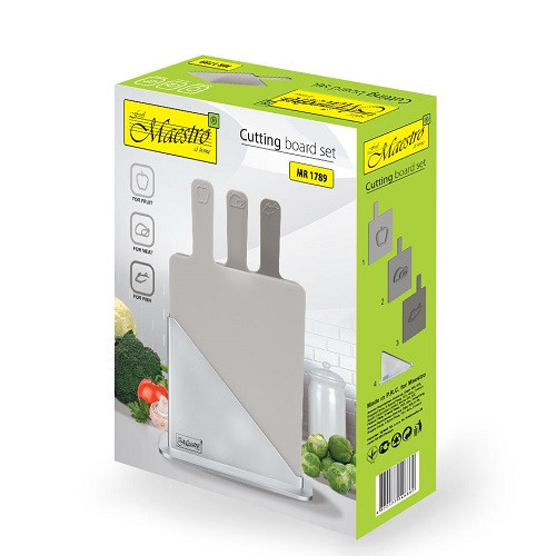 Набор разделочных досок Maestro на подставке 19,5 х 23,5 см (MR 1789) Одесса - изображение 6
