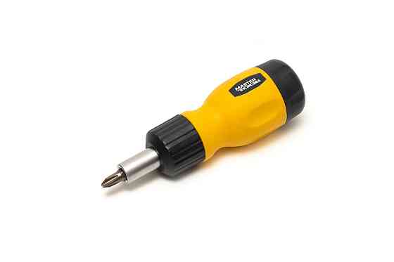 Отвертка MASTERTOOL с реверсом 6-в-1 PH1-2-3/SL4-5-6 25 мм 40-0517 Харків
