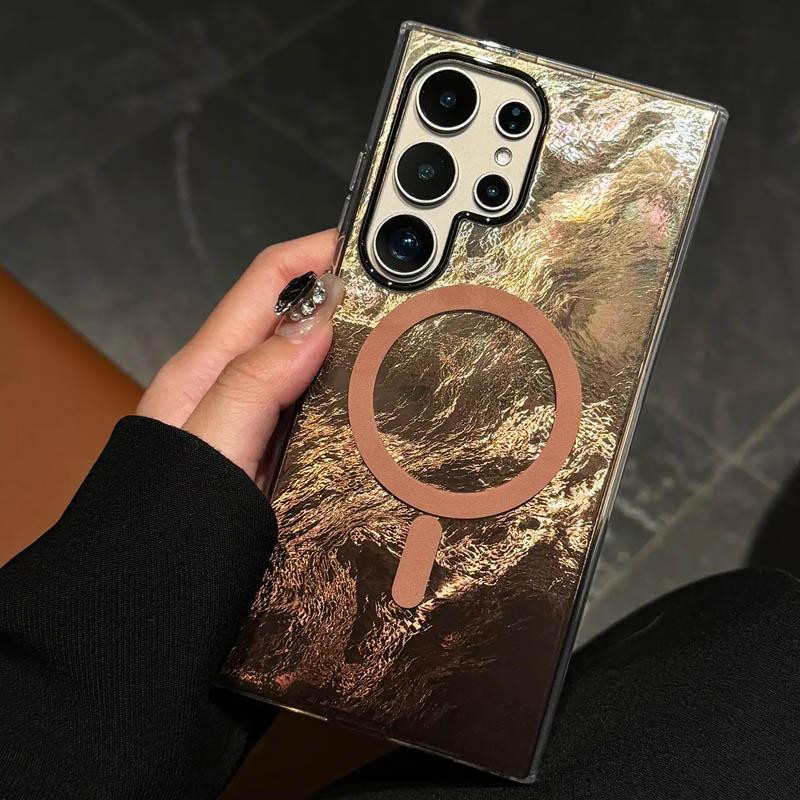 Чехол TPU Shiny Mountain Magnetic Fit для Samsung Galaxy S25 Ultra Херсон - изображение 5