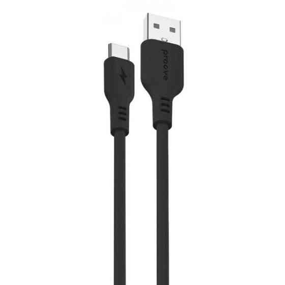 Кабель Proove Rebirth USB to Type-C 3A 1m Black  (CCRE60001201) Харків