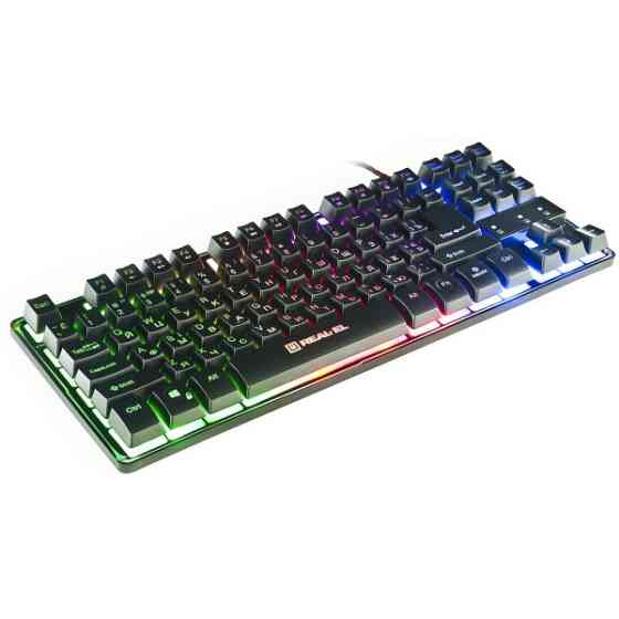 Клавіатура REAL-EL Gaming 8710 TKL USB Black (EL123100030) Харьков