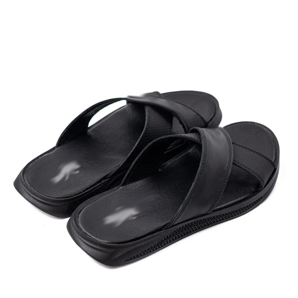 Мужские кожаные  летние шлепанцы-сланцы Київ - зображення 2