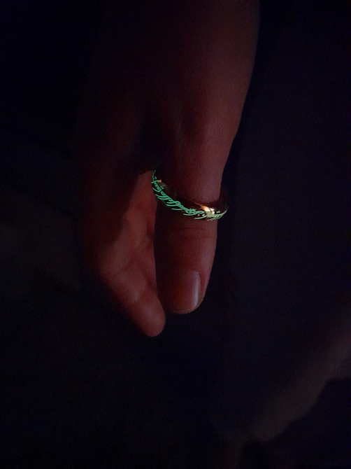 Кольцо Всевластия из Властелина колец, со светящейся надписью. Настоящее кольцо Саурона, единое кол Київ - зображення 4