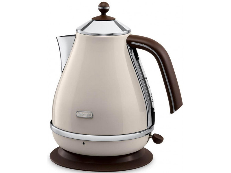 Электрочайник DeLonghi KBOV-2001-BG 1.7 л бежевый Київ - зображення 1