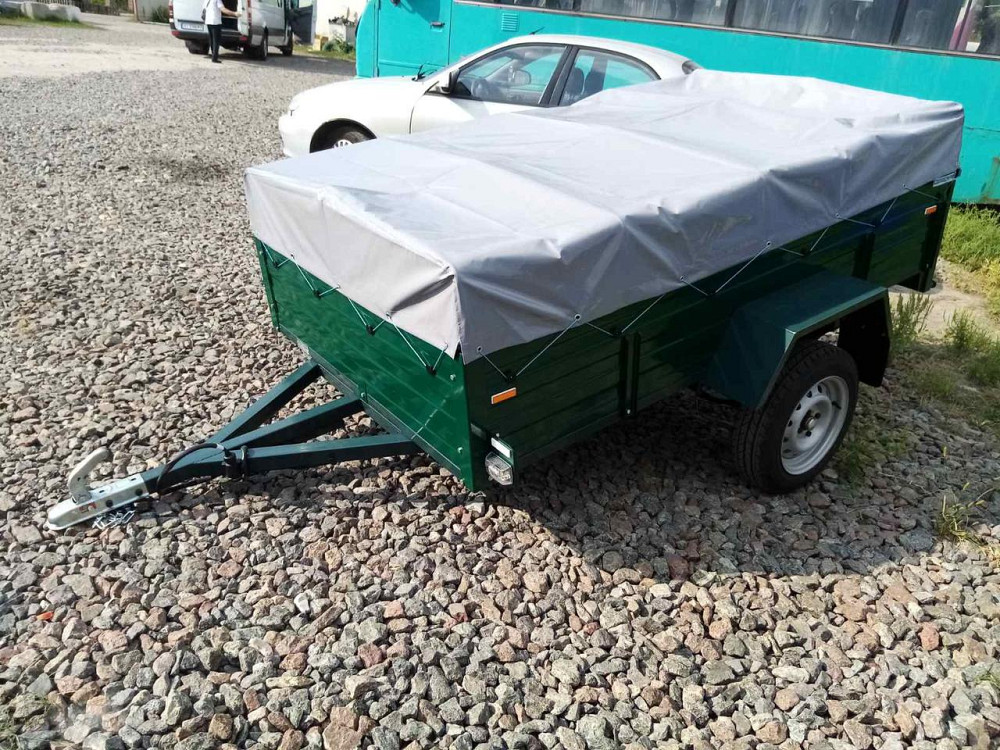 Тент на легковий причіп АМС-650 2.30 х 1.35 м ПВХ Єврофура Барышевка - изображение 5