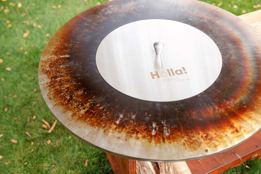 Крышка для тушения жара в костровой чаше Holla Grill d=550 mm Харків - зображення 4