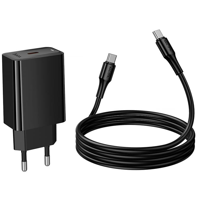 СЗУ Hoco CS93A Leader PD20W (1USB-C) + кабель Type-C to Type-C Херсон - зображення 4