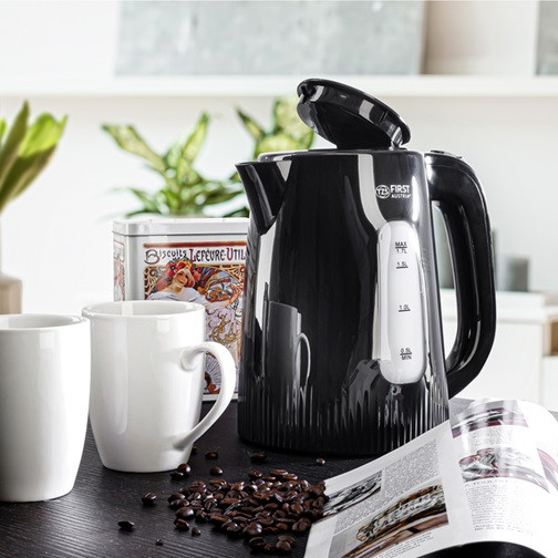 Електрочайник First FA-5417-7-BA 1.7 л черный Київ - зображення 1