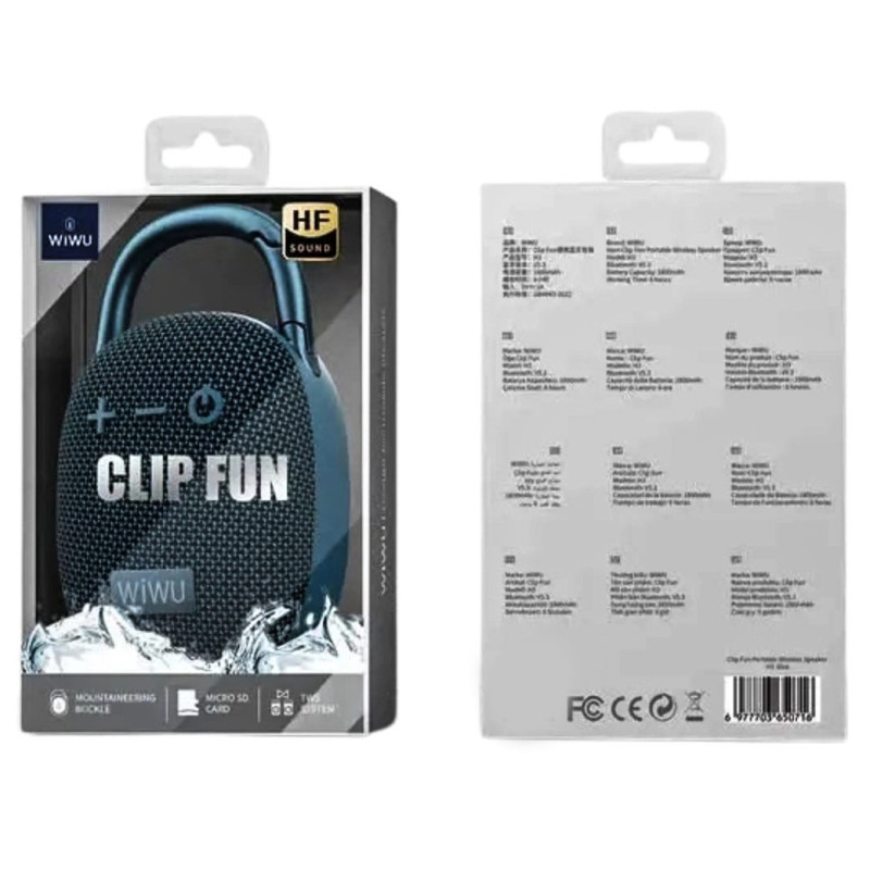 Bluetooth Колонка WIWU H3 Clip Fun Portable Wireless Speaker Херсон - изображение 6