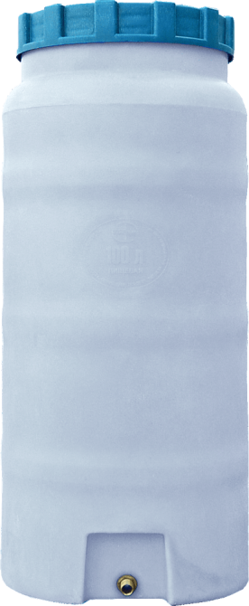 Емкость 100 л вертикальная ПБ белая Киев - изображение 2