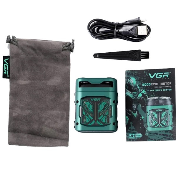 Электробритва VGR V-344 GREEN зеленая Київ - зображення 4