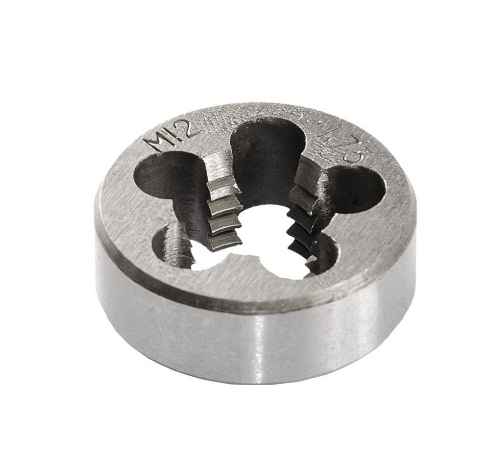 Плашка для нарезания резьбы MASTERTOOL M12х1,75 мм 9ХС DIN 233 15-0126 Харьков - изображение 1