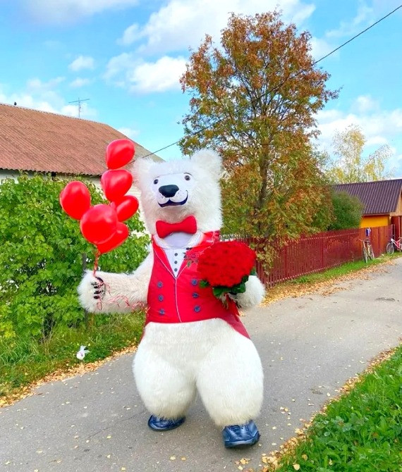 Белый медведь Ужгород заказать поздравление на вашу дату Ужгород - изображение 8
