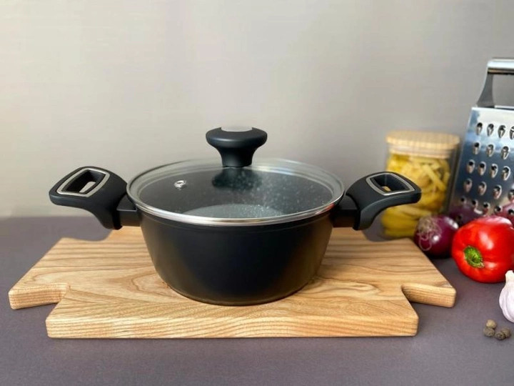 Каструля з кришкою Krauzer Titanium Line 78117 22 см 3.5 л Киев - изображение 1