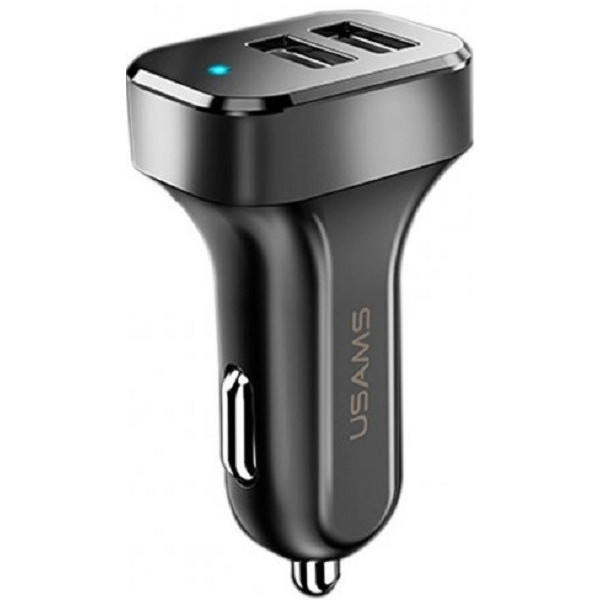 Автомобільний зарядний пристрій Usams C13 King-Tu 2USB 2.1A + cable Micro Black (Код товару:24864) Харків - зображення 2