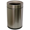 Ведро для мусора JAH 12 л круглое серебряный металлик без крышки и внутреннего ведра Київ