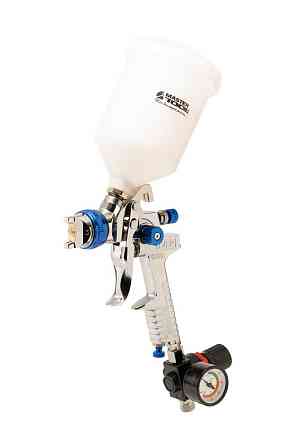 Краскопульт пневматический MASTERTOOL HVLP GLAZE ВПЛБ 600 мл Ø 1,4 мм круглый/плоский факел 150-220  Харків