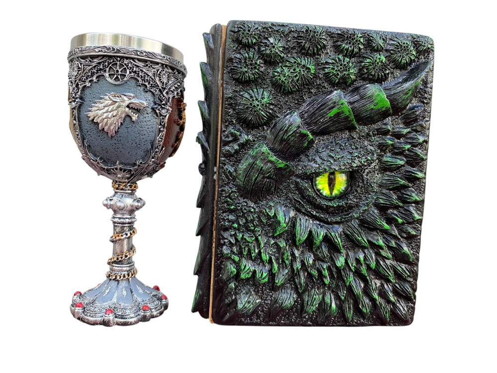 Подарочный набор Бокал 3 Игра Престолов и Блокнот 3 «Око Лесного Дракона» Київ - зображення 1