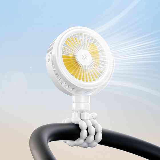Портативный вентилятор Usams ZB289 Baby Stroller fan 2000mAh Херсон
