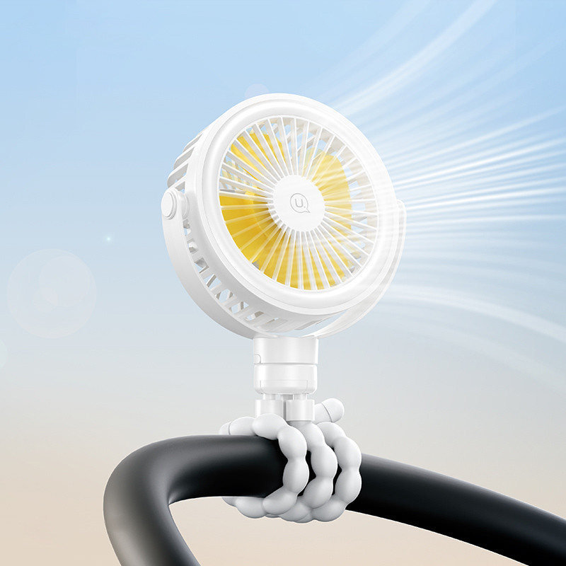 Портативный вентилятор Usams ZB289 Baby Stroller fan 2000mAh Херсон - изображение 5