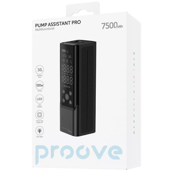 Автомобільний насос Proove Pump Assistant Pro 120W 7500mAh Black (PPAP80010901) (Код товару:40084) Харьков - изображение 2