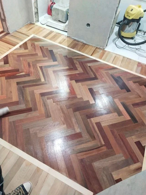 Профессиональная шлифовка циклевка паркета - доски без пыли Киев обл Київ - зображення 10