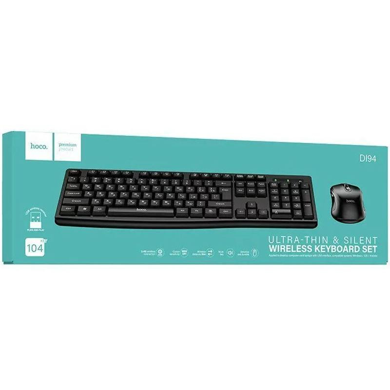 Беспроводная клавиатура + мышь Hoco DI94 Ultra Thin 2.4G Херсон - изображение 5