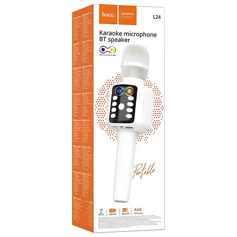 Караоке Микрофон-колонка Hoco L24 Shine Херсон - зображення 2