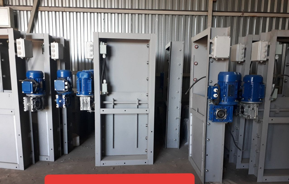 Задвижка реечная с электроприводом 200*200*0,37 кВт , шибер нории , шиберный затвор Київ - зображення 3