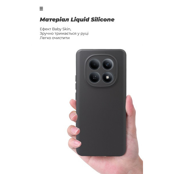 Чохол ArmorStandart ICON Camera Cov для Xiaomi Redmi Note 15 4G/5G/Poco M8 5G Black (ARM89705) Харків - зображення 3