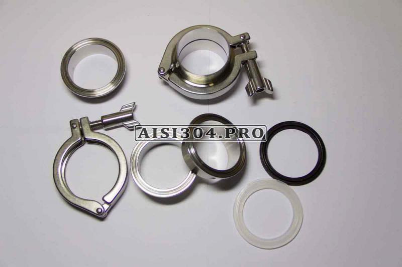 Кламп нержавеющий в сборе Dn 50 AISI 304 (Clamp) | TRiNOX Київ - зображення 3