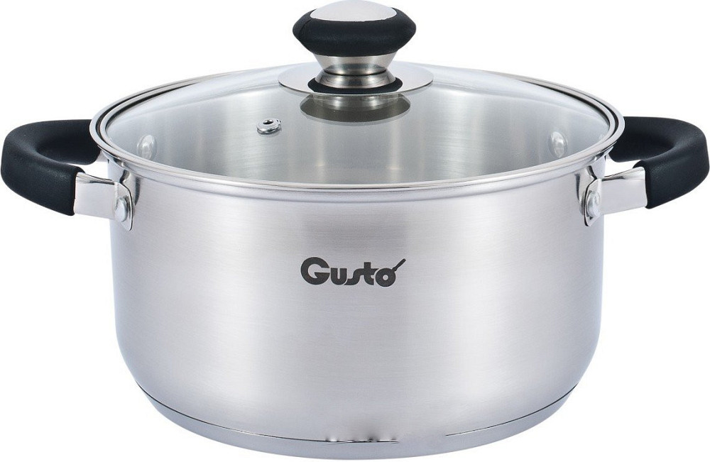 Каструля зі скляною кришкою Gusto GT-1104-16 16 см 1.6 л Київ - зображення 1