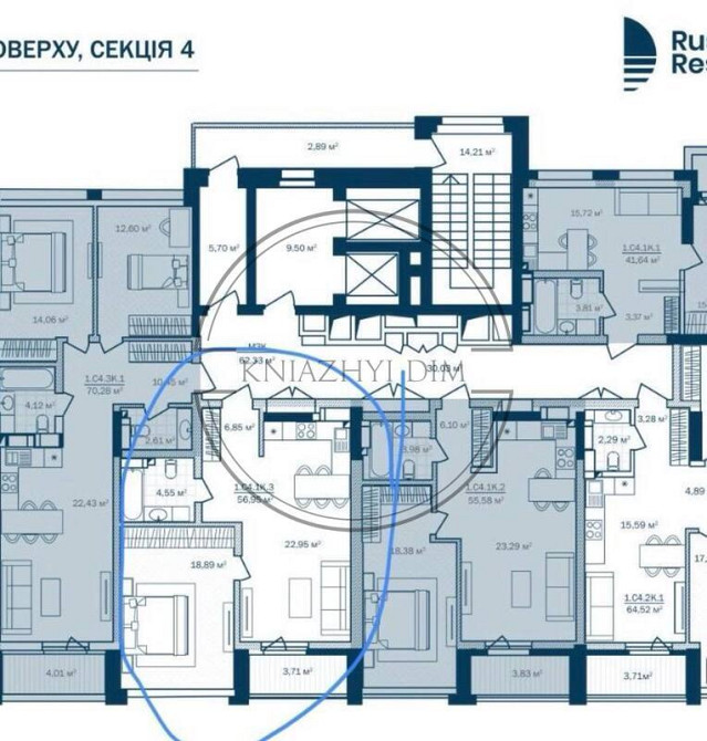 Продаж по переуступці 1 кімнатна квартира в ЖК бізнес-класу Rusaniv Residence 21145097 Київ - зображення 2