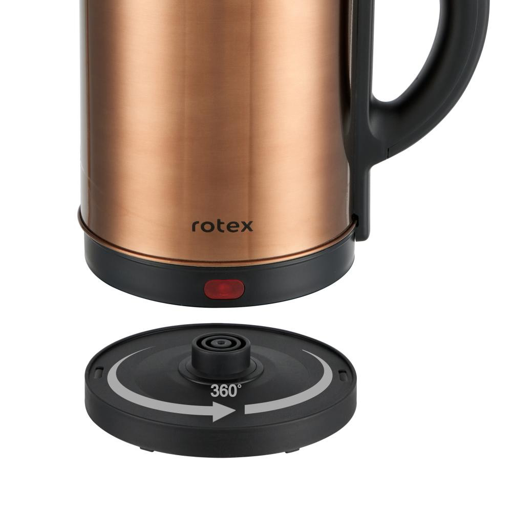 Электрочайник Rotex RKT13-SG 2 л бронзовый Київ - зображення 4