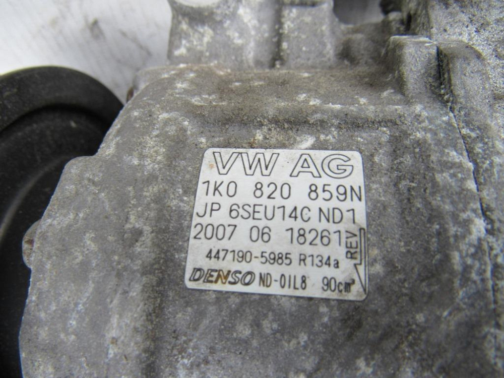 Компрессор кондиционера VW Golf V 1.4 1.6 бензин 2003-2008 (1K0820859N) Ковель - изображение 2