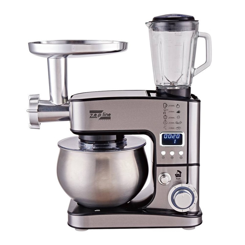 Кухонный комбайн 7 в 1 Zepline ZP-135-Black 4200 Вт черный Київ - зображення 1