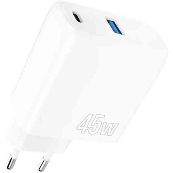 Мережевий зарядний пристрій Proove Silicone Power 2 45W (Type-C + USB) White (WCSP24110002) Харків